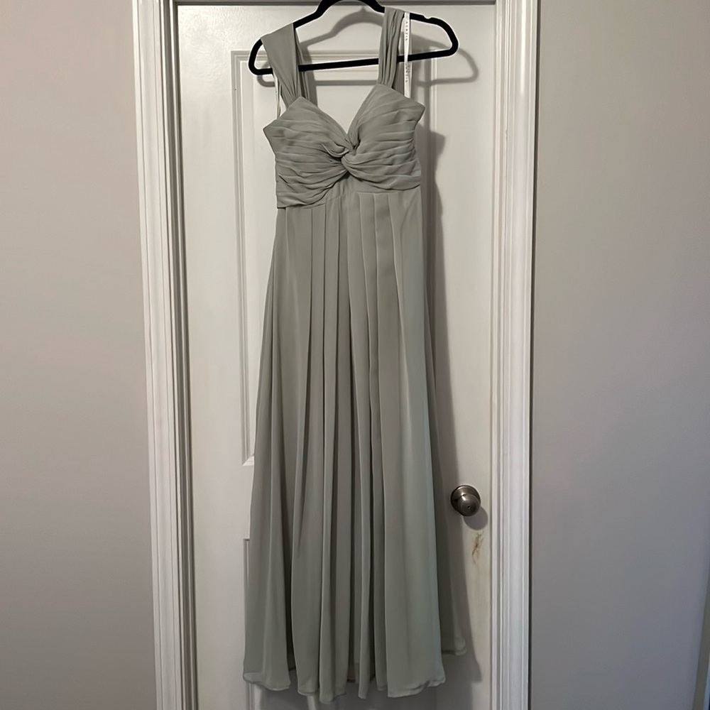 Azazie green bridesmaid dress